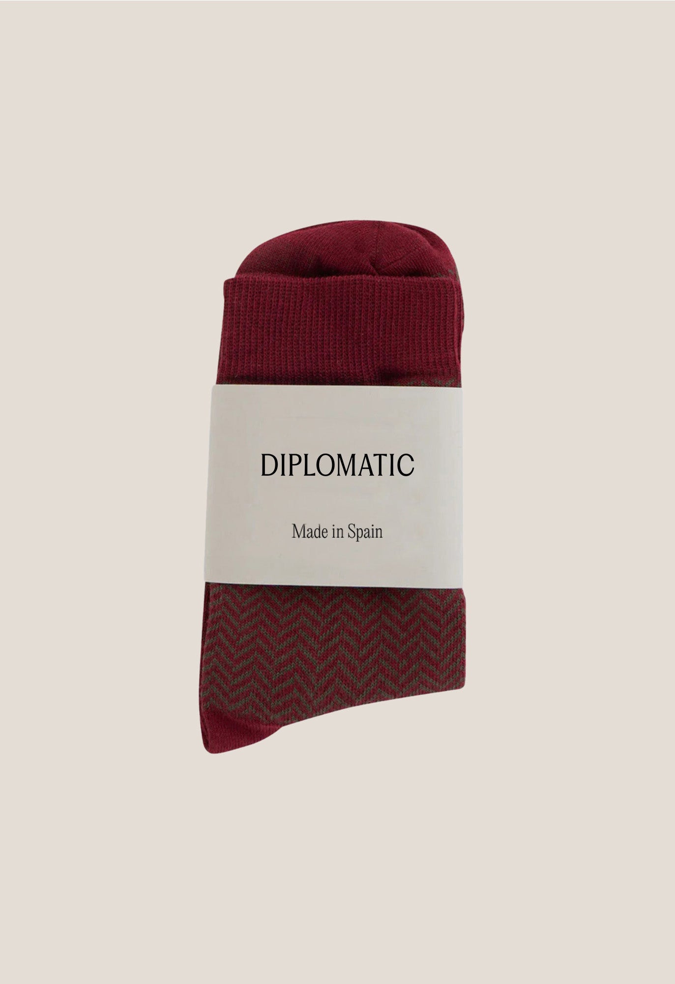 Orballo Cotton Maroon Sock