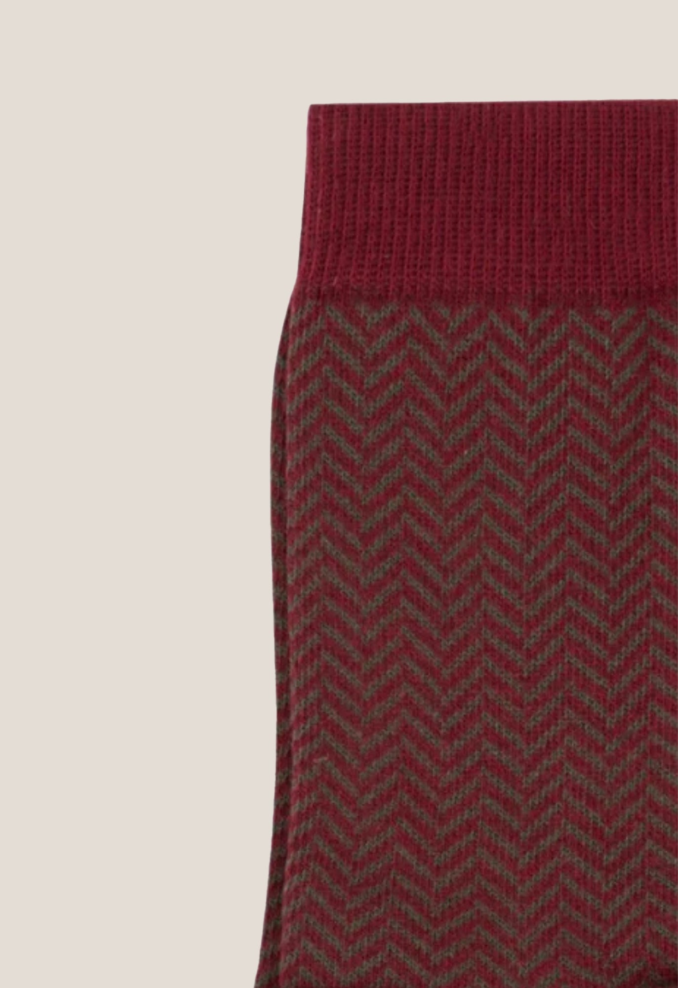Orballo Cotton Maroon Sock