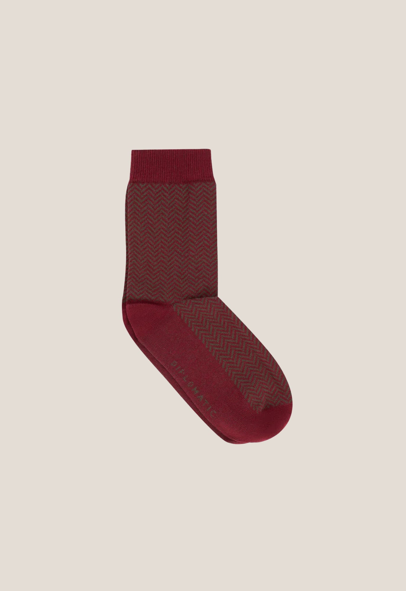 Orballo Cotton Maroon Sock