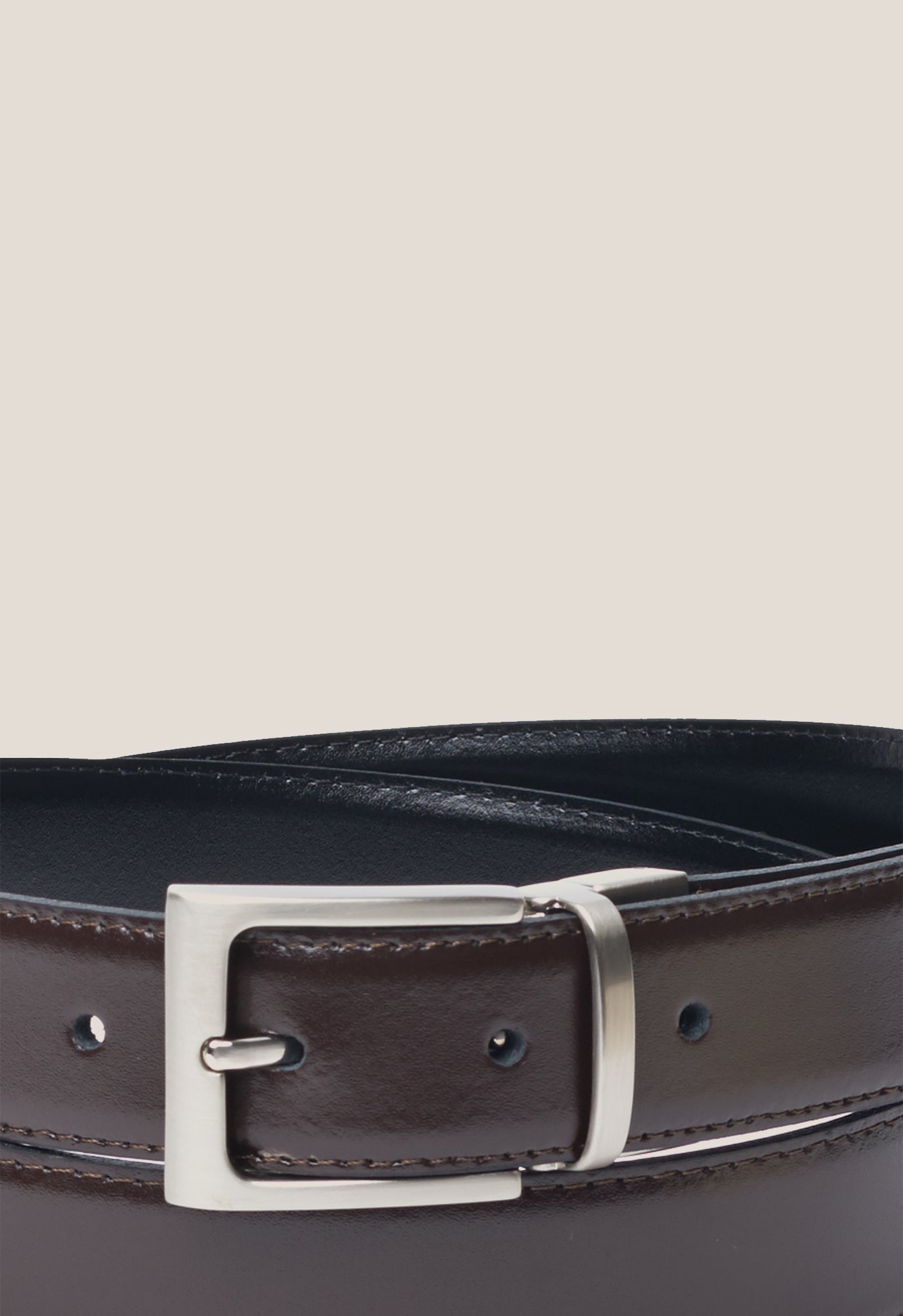 Cinturón Reversible Negro y Marrón