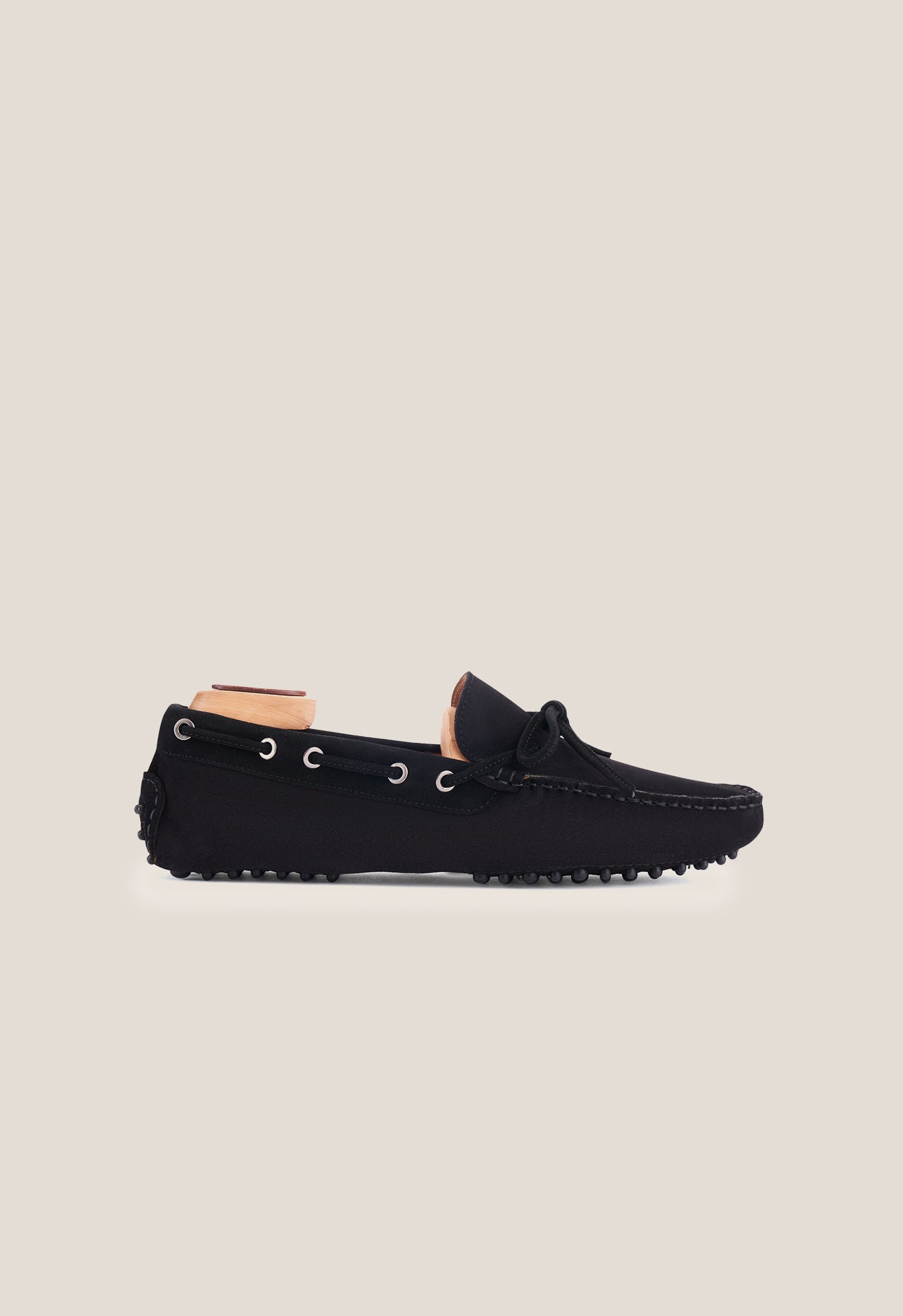 Suances Black Suede