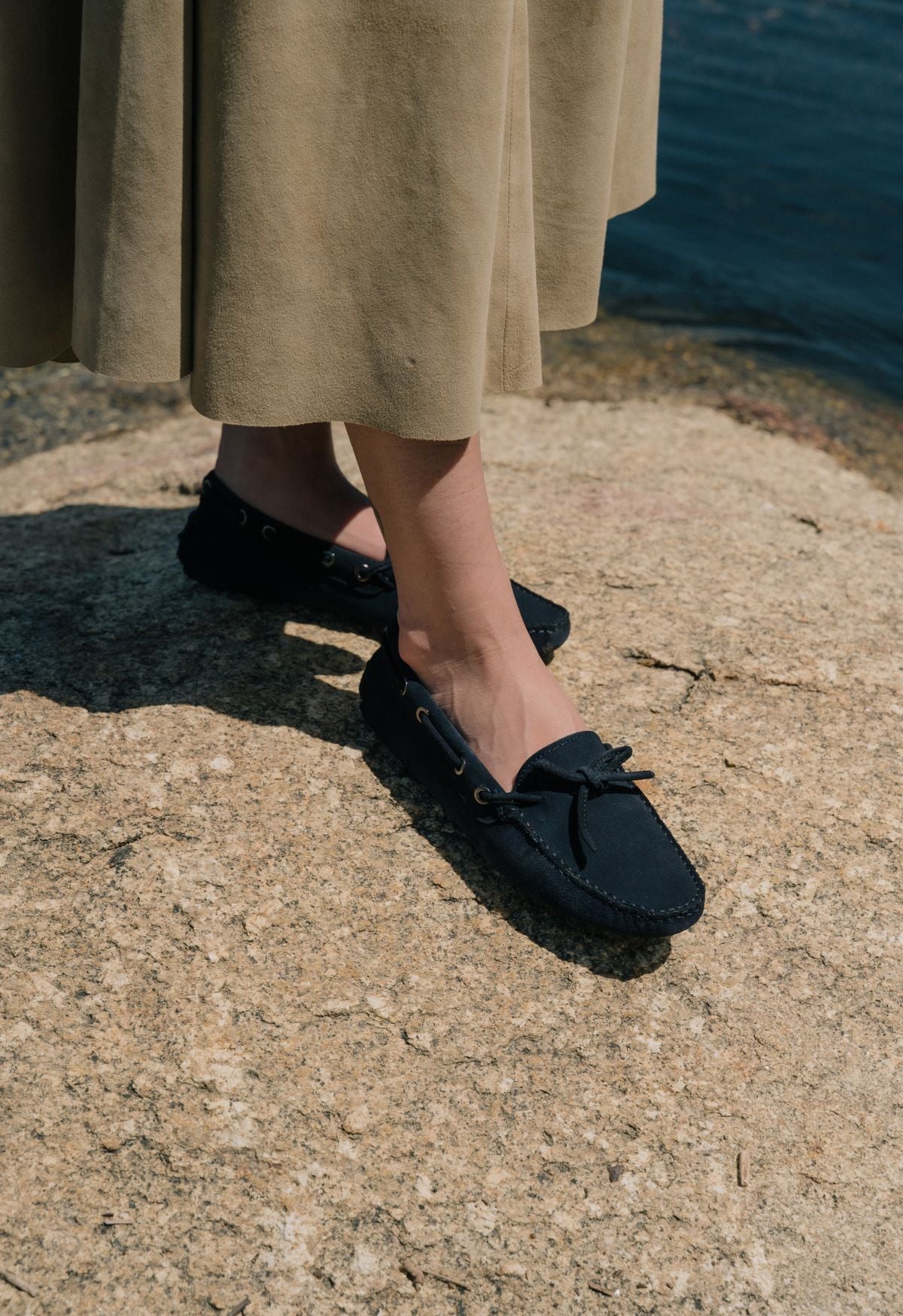 Alaia Suede Navy