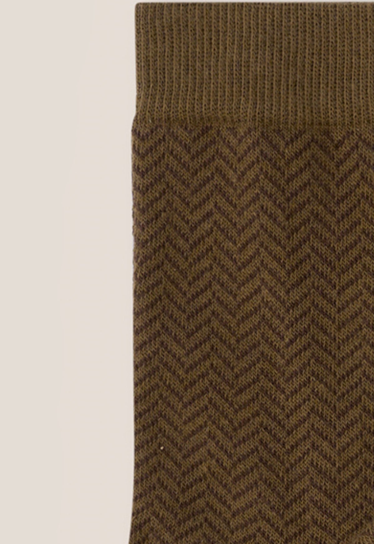 Calcetín Orballo Algodón Marrón