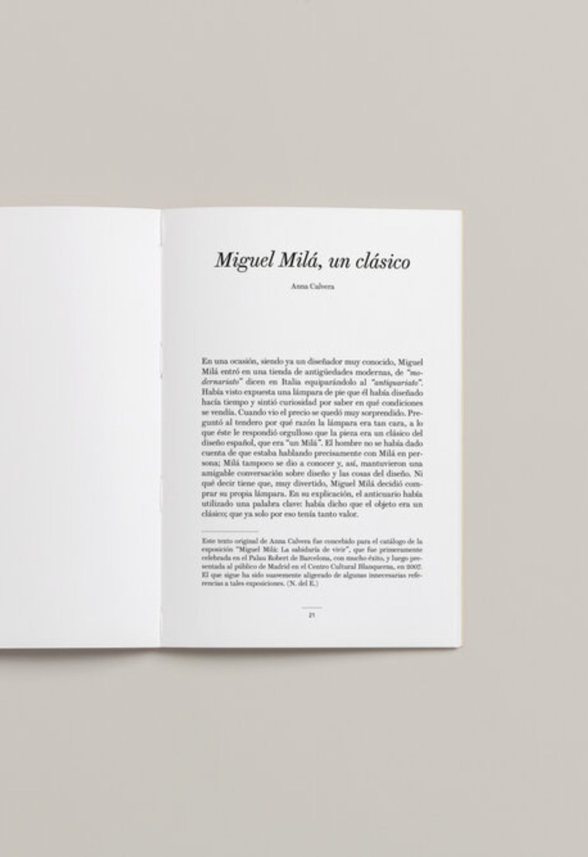 Miguel Milá: Emocionar con lo simple