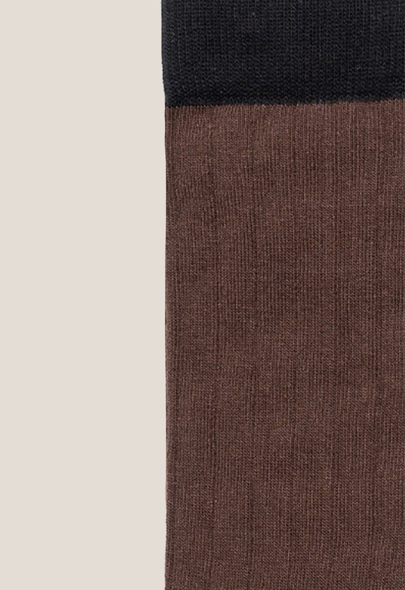 Calcetín Laza Algodón Marrón / Negro
