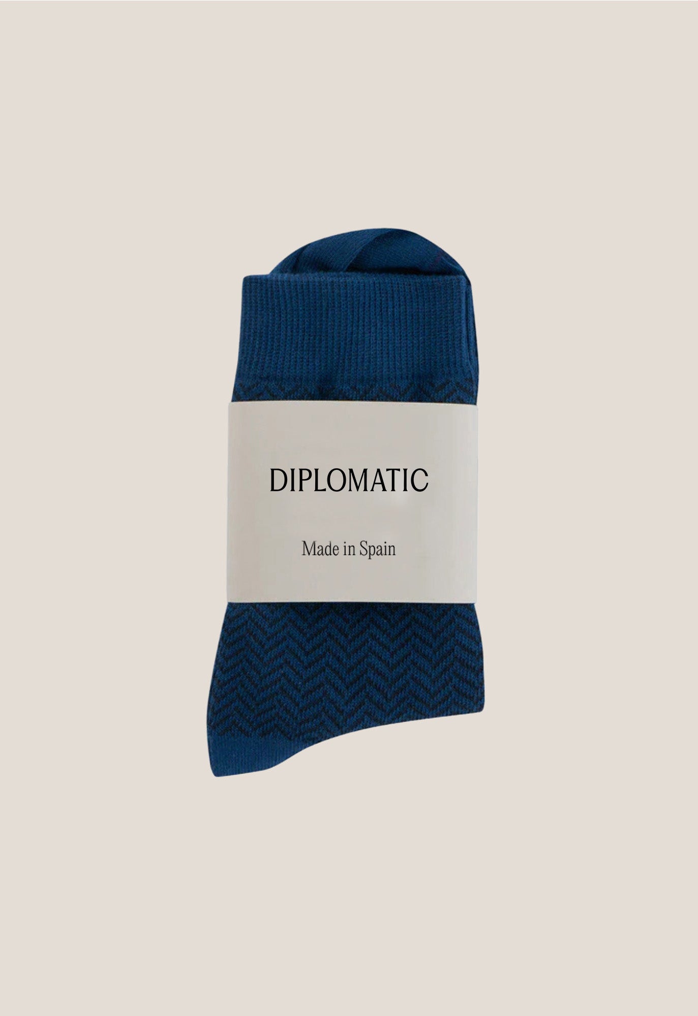 Orballo Navy Cotton Sock