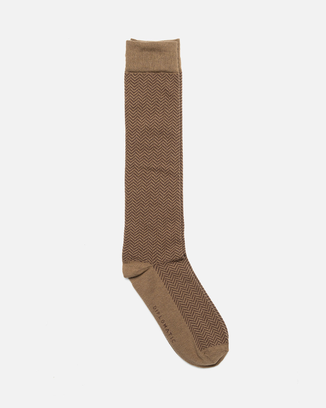Aldán Brown Cotton Sock