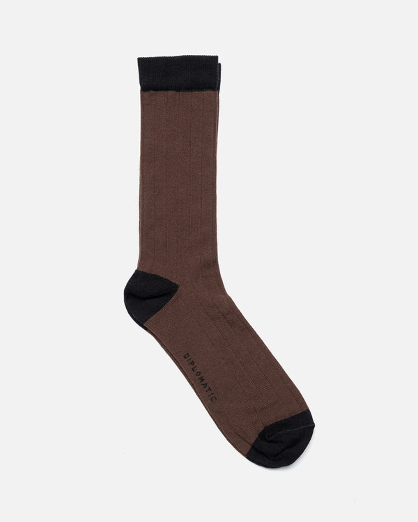 Laza Cotton Sock Brown / Black