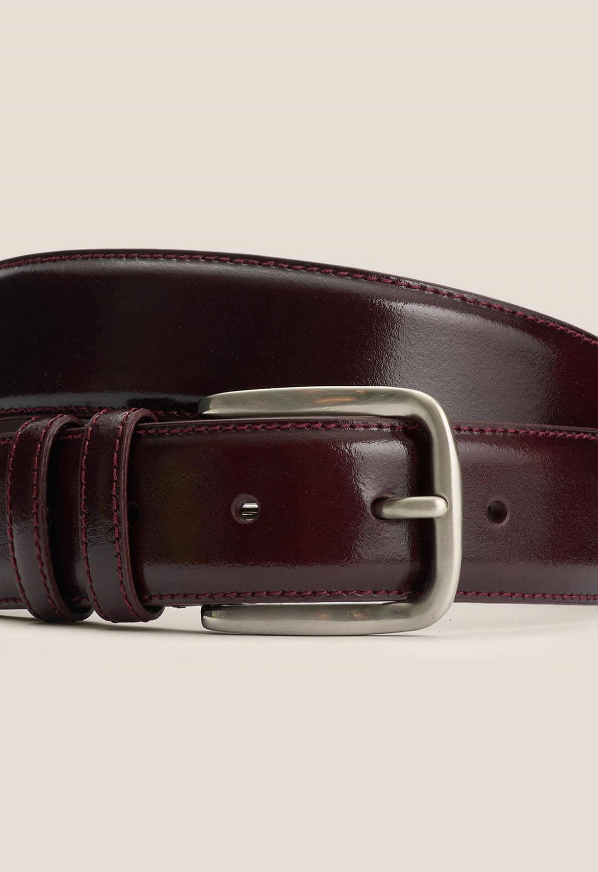 Burgundy Calf Belt