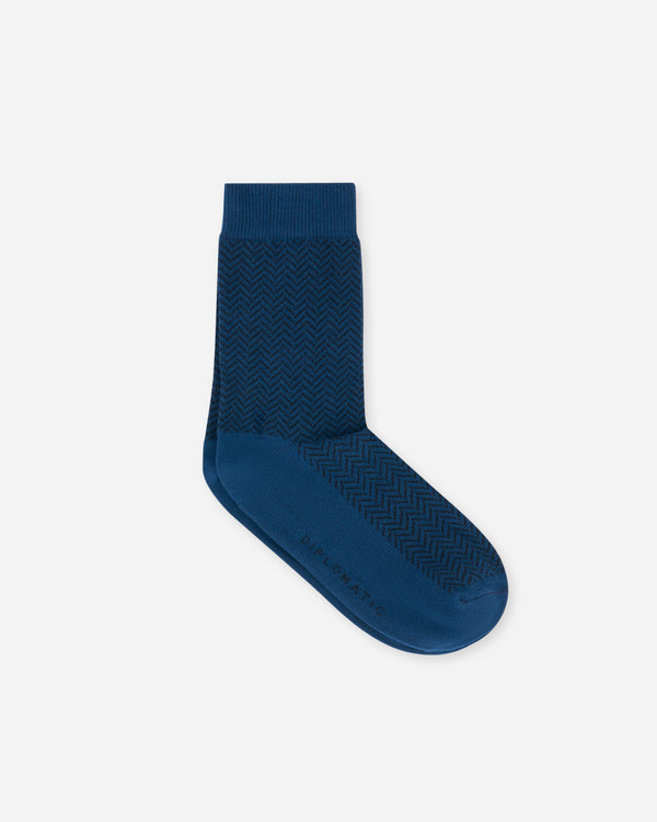 Orballo Navy Cotton Sock
