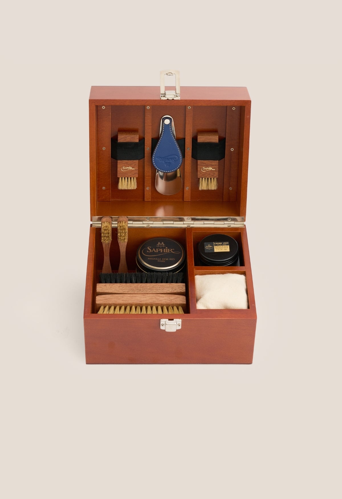 Set Cuidado Calzado Madera Nogal